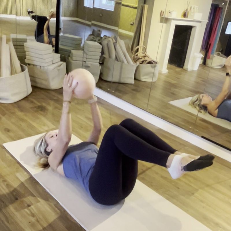 Mat Pilates with a ball